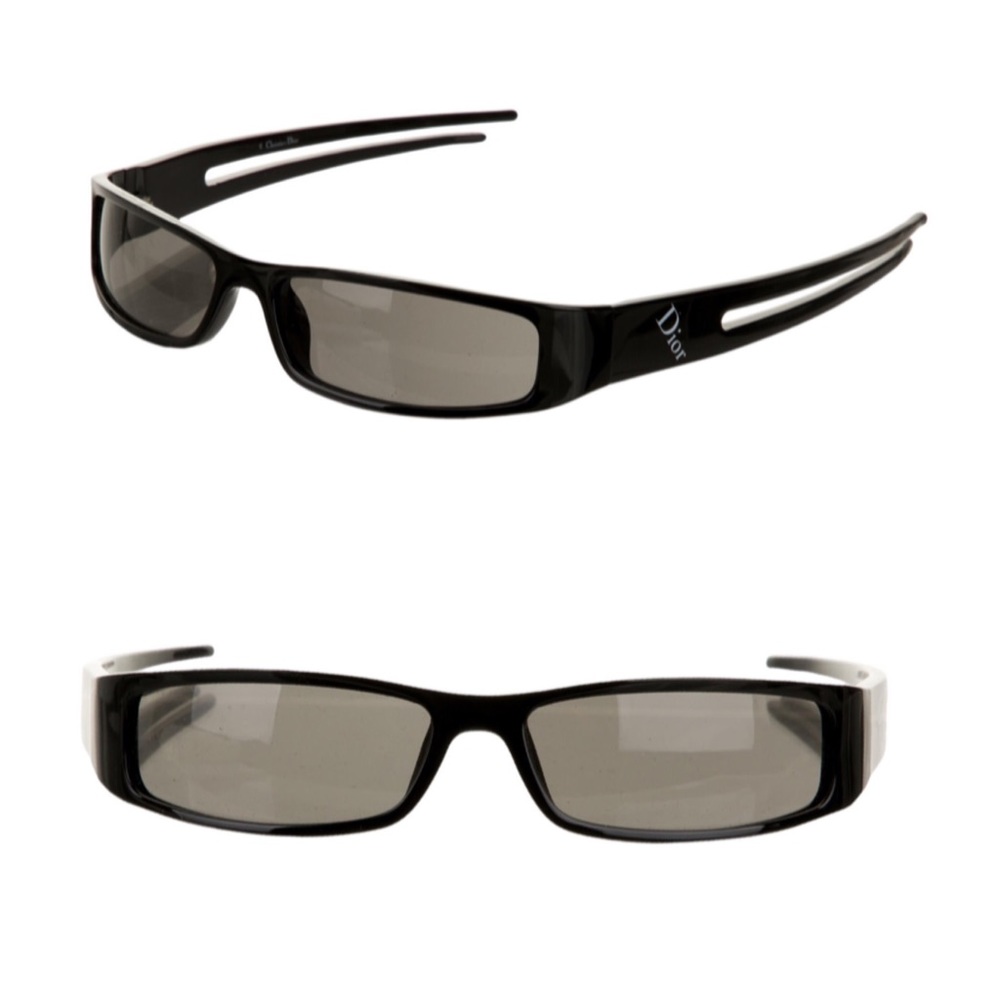 Christian Dior Bandage 2 RARE Vintage Y2K Wrap Sunglasses in Black
